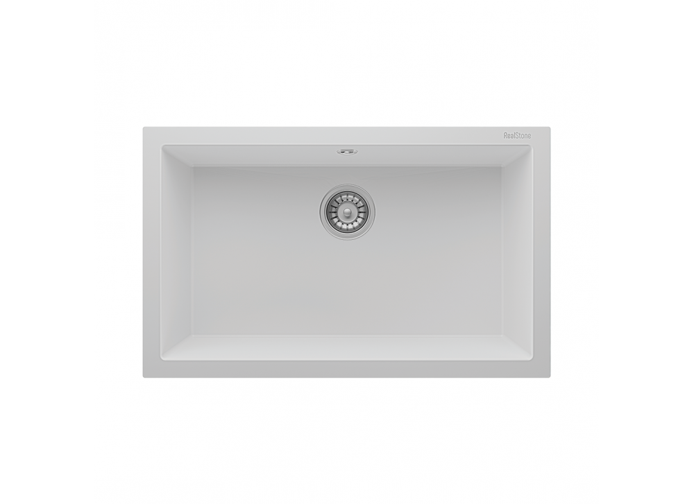 RealStone Gordion 77 K013 Granit Evye 770x475 mm Tek Göz Mutfak Evyesi - Realstone K013 Gordion 77 Beyaz RealStone Gordion 77 K013 Granit Evye 770x475 mm Tek Göz Mutfak Evyesi - Realstone K013 Gordion 77 Beyaz