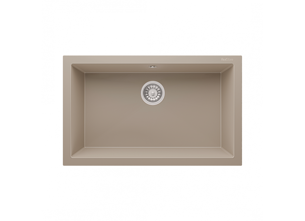 RealStone Gordion 77 K013 Granit Evye 770x475 mm Tek Göz Mutfak Evyesi - RealStone K013 Gordion 77 Cappicino RealStone Gordion 77 K013 Granit Evye 770x475 mm Tek Göz Mutfak Evyesi - RealStone K013 Gordion 77 Cappicino