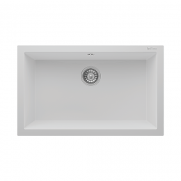 77x53 cm Beyaz Granit Mutfak Evyesi RealStone Didyma 77 K003