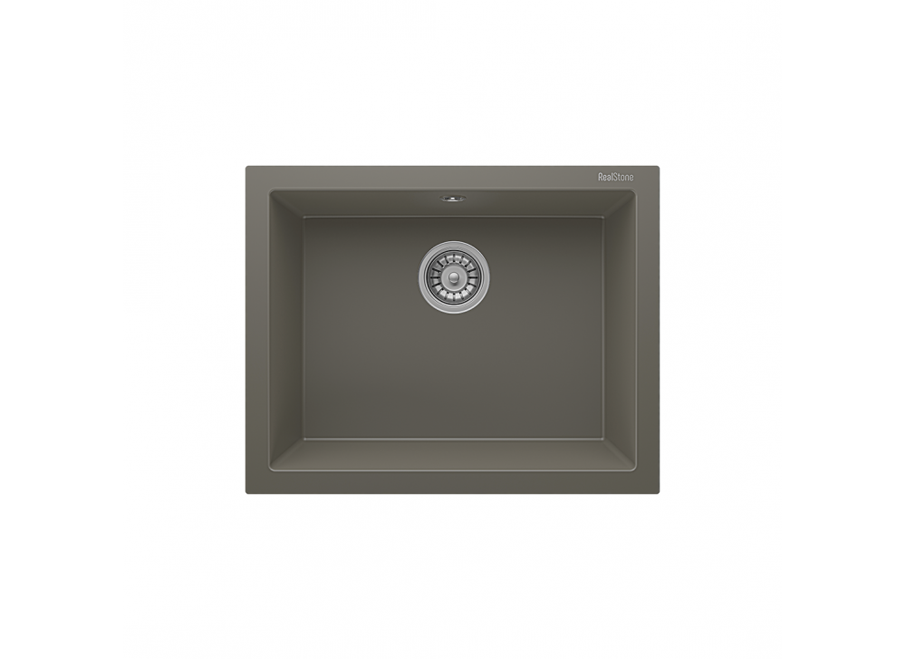 RealStone Gordion 60 K012 Granit Evye 600x500 mm Tek Göz Mutfak Evyesi - Realstone K012 Gordion 60 Gri RealStone Gordion 60 K012 Granit Evye 600x500 mm Tek Göz Mutfak Evyesi - Realstone K012 Gordion 60 Gri