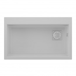 75,5x47 cm Beyaz Granit Mutfak Evyesi RealStone Likya