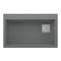 75,5x47 cm Gri Granit Mutfak Evyesi RealStone Likya