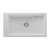 82,5x46 cm Beyaz Granit Mutfak Evyesi RealStone Knidos P023
