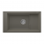 82,5x46 cm Gri Granit Mutfak Evyesi RealStone Knidos P023