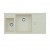 100x50 cm Krem Granit Mutfak Evyesi RealStone Aspendos P022