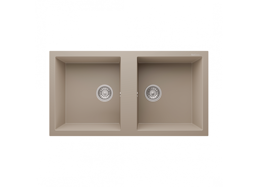RealStone Nemrut 97 P019 Granit Evye 970x520 mm Çift Göz Damlalıksız Mutfak Evyesi - Realston p019 Nemrut Cappicino RealStone Nemrut 97 P019 Granit Evye 970x520 mm Çift Göz Damlalıksız Mutfak Evyesi - Realston p019 Nemrut Cappicino
