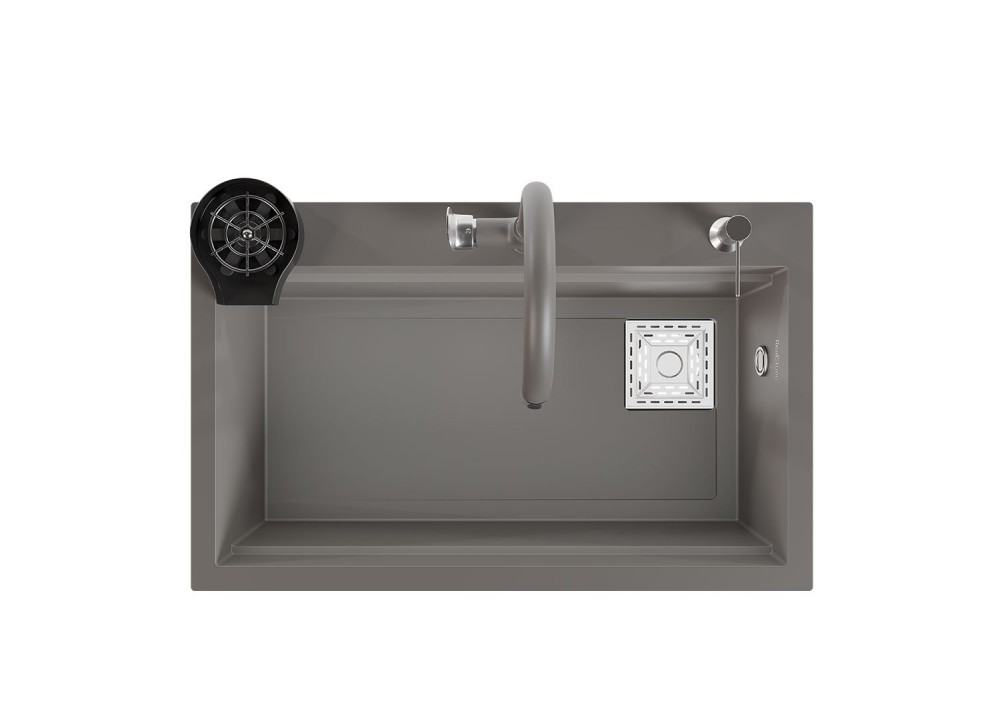 Realstone Hermes Akıllı Eviye - Şelale Akışlı ve Bardak Yıkamalı - Realstone Hermes Akıllı Eviye Gri Realstone Hermes Akıllı Eviye - Şelale Akışlı ve Bardak Yıkamalı - Realstone Hermes Akıllı Eviye Gri