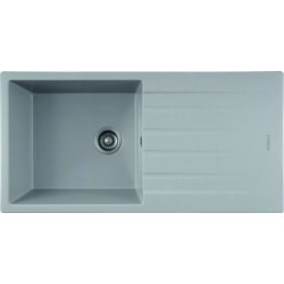 Stonza Delta XL Granit Evye - 100x50 cm Damlalıklı Premium Mutfak Eviyesi - Stonza Delta Gri