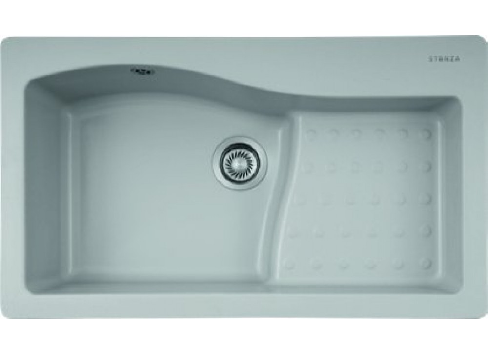 Stonza Volvo Granit Evye - 86x51 cm Damlalıklı, Özgün Tasarımlı Mutfak Eviyesi - Stonza Volvo Gri Stonza Volvo Granit Evye - 86x51 cm Damlalıklı, Özgün Tasarımlı Mutfak Eviyesi - Stonza Volvo Gri