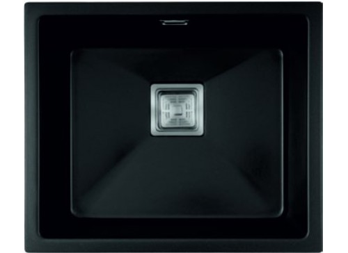 Stonza Arena Granit Evye - 53x46 cm Modern Tek Hazne (3 Farklı Montaj) - Stonza Arena Siyah