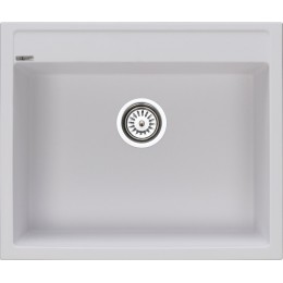 GL General Vista 50x60 Granit Eviye - Tek Gözlü Tezgah Üstü - Gl general granit evye Beyaz