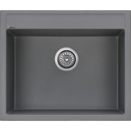 GL General Vista 50x60 Granit Eviye - Tek Gözlü Tezgah Üstü - Gl general granit evye gri