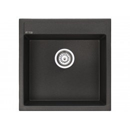 GL General Vista 50x50 Granit Eviye - Tek Gözlü Kare Mutfak Eviyesi - Gl general granit evye Siyah