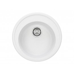 GL General Oval Granit Eviye 51 cm - Yuvarlak Mutfak Eviyesi - Gl general granit evye Beyaz