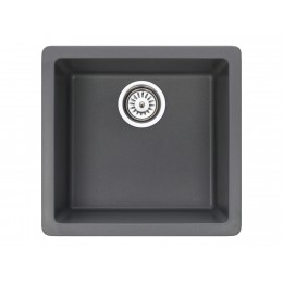 GL General Nexus Granit Eviye 40x45 cm - Küçük Mutfak ve Ofis Tipi - Gl general granit evye gri