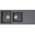 GL General Bohem Granit Eviye 49x114 cm - Çift Gözlü Damlalıklı Mutfak Evyesi - GL General Bohem Gri