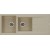 GL General Bohem Granit Eviye 49x114 cm - Çift Gözlü Damlalıklı Mutfak Evyesi - GL General Bohem Krem