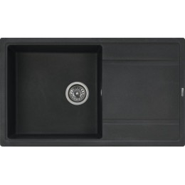 GL General Astro Granit Eviye 50x85 cm - Damlalıklı Mutfak Evyesi - GL General Astro Siyah