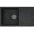 GL General Astro Granit Eviye 50x85 cm - Damlalıklı Mutfak Evyesi - GL General Astro Siyah