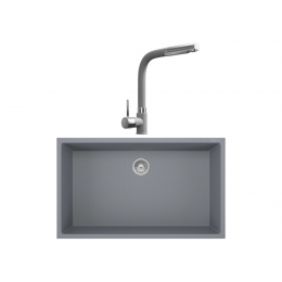 Realstone Gordion 77 &amp; Sümela Spiralli Batarya Premium Mutfak Seti - Gri