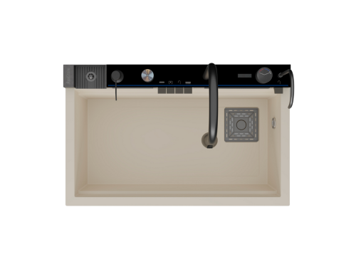 RealStone Victoria Set A02 Krem Akıllı Granit Mutfak Evyesi 75,5 x 47 cm RealStone Victoria Set A02 Krem Akıllı Granit Mutfak Evyesi 75,5 x 47 cm