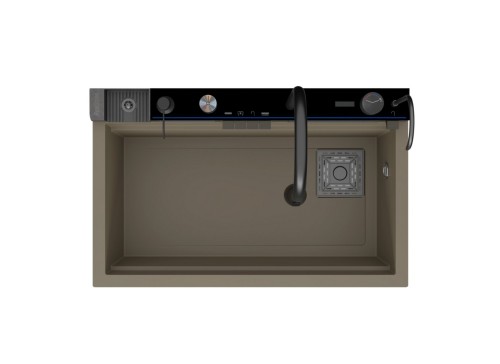RealStone Victoria Set A02 Cappuccino Akıllı Granit Mutfak Evyesi 75,5 x 47 cm RealStone Victoria Set A02 Cappuccino Akıllı Granit Mutfak Evyesi 75,5 x 47 cm